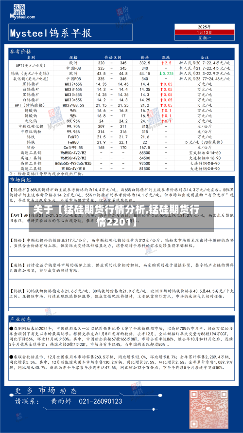 关于【锰硅期货行情分析,锰硅期货行情2201】-第2张图片