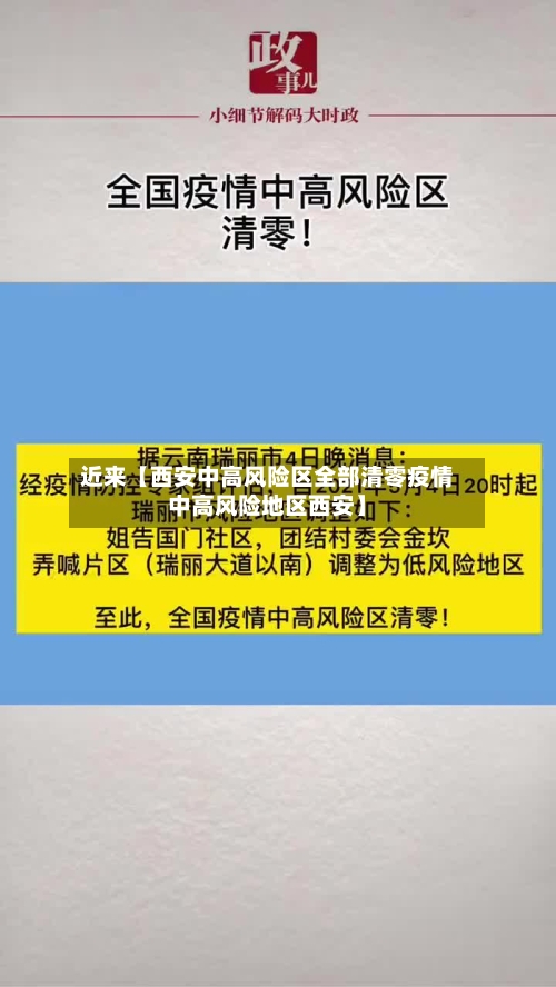 近来【西安中高风险区全部清零疫情中高风险地区西安】-第3张图片