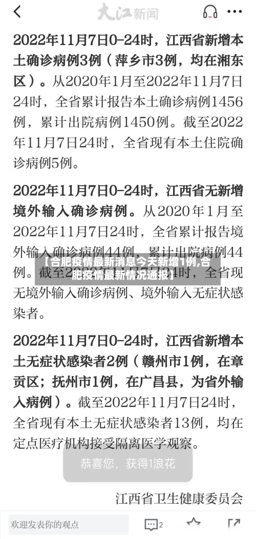 【合肥疫情最新消息今天新增1例,合肥疫情最新情况通报】-第2张图片