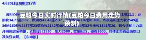 豆粕今日实时行情(豆粕今日费用走势预测)-第2张图片