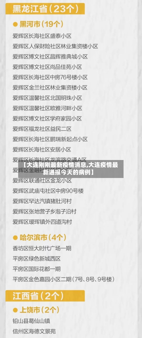 【大连刚刚最新疫情消息,大连疫情最新通报今天的病例】