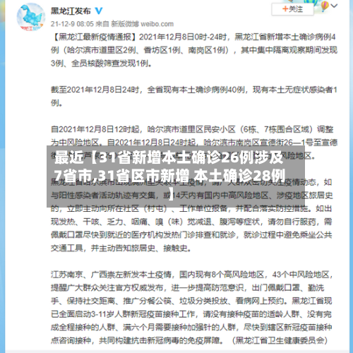 最近【31省新增本土确诊26例涉及7省市,31省区市新增 本土确诊28例】-第3张图片
