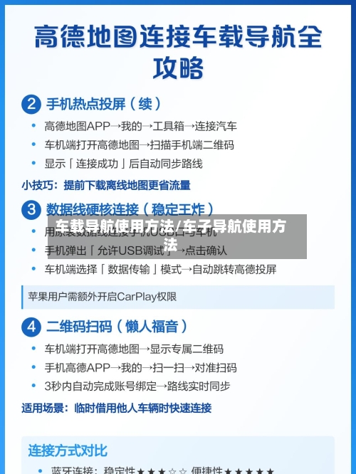 车载导航使用方法/车子导航使用方法