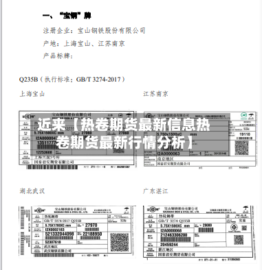 近来【热卷期货最新信息热卷期货最新行情分析】