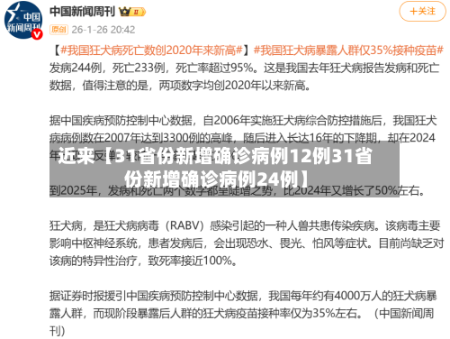 近来【31省份新增确诊病例12例31省份新增确诊病例24例】-第2张图片