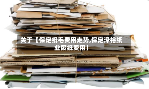 关于【保定纸毛费用走势,保定泽裕纸业废纸费用】