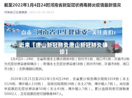 近来【唐山新冠肺炎唐山新冠肺炎确诊】-第2张图片
