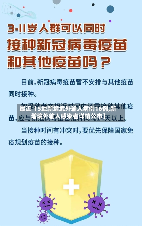 最近【5地新增境外输入病例16例,新增境外输入感染者详情公布】