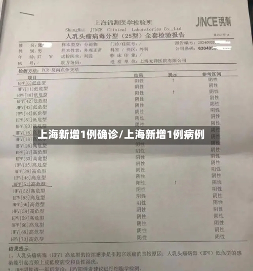 上海新增1例确诊/上海新增1例病例