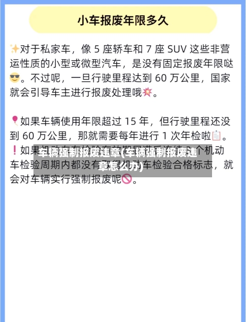 车辆强制报废违章(车辆强制报废违章怎么办)