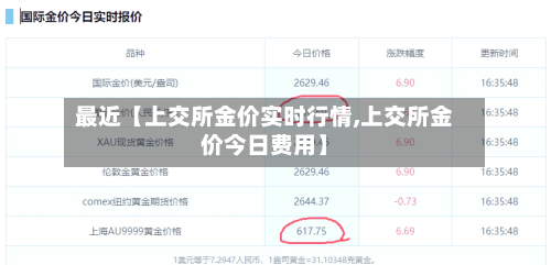 最近【上交所金价实时行情,上交所金价今日费用】-第2张图片