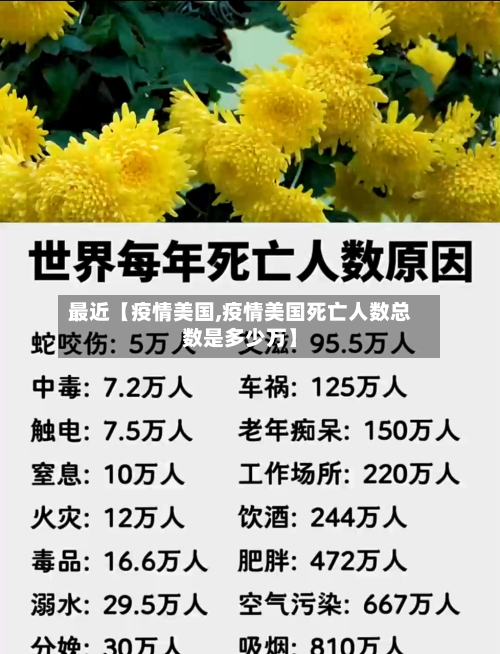 最近【疫情美国,疫情美国死亡人数总数是多少万】