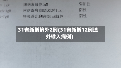 31省新增境外2例(31省新增12例境外输入病例)-第2张图片