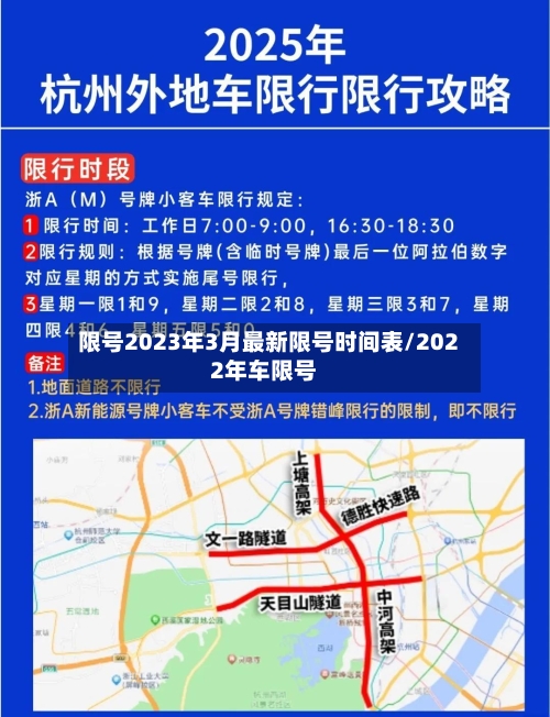 限号2023年3月最新限号时间表/2022年车限号-第3张图片
