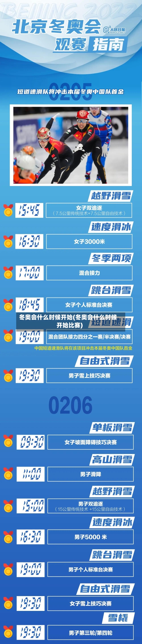 冬奥会什么时候开始(冬奥会什么时候开始比赛)