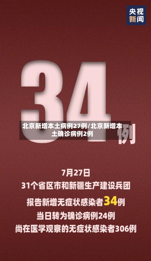 北京新增本土病例27例/北京新增本土确诊病例2例