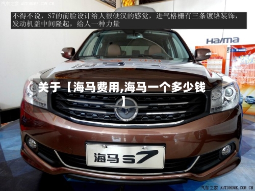 关于【海马费用,海马一个多少钱】-第2张图片
