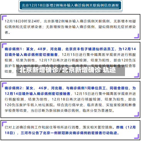 北京新增确诊/北京新增确诊 轨迹-第2张图片