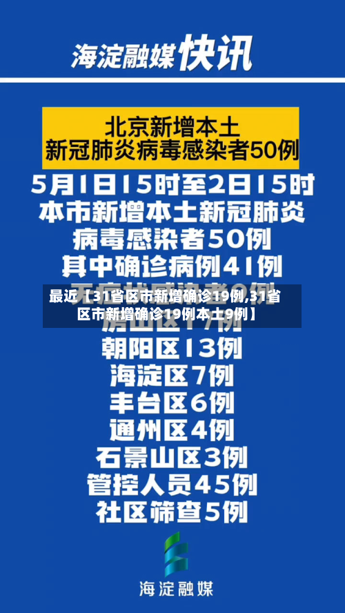 最近【31省区市新增确诊19例,31省区市新增确诊19例本土9例】-第3张图片