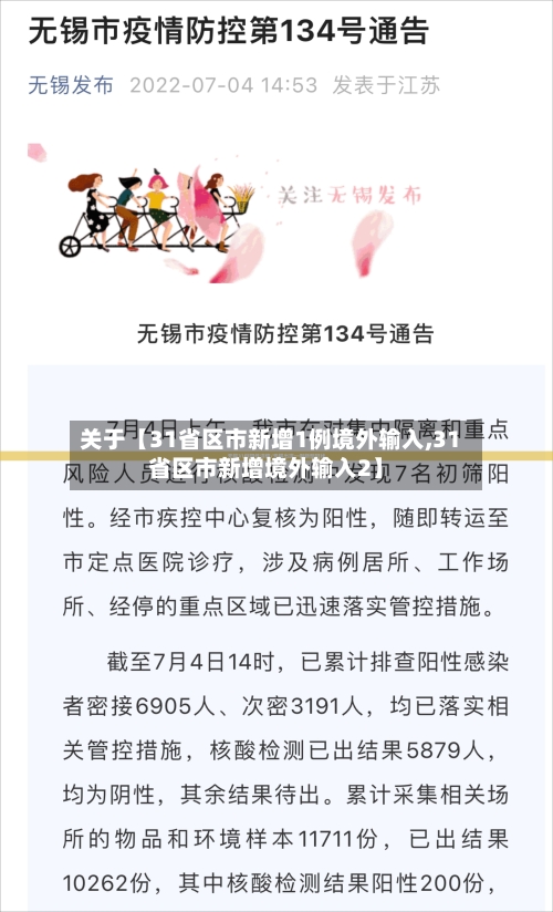 关于【31省区市新增1例境外输入,31省区市新增境外输入2】