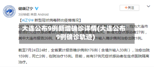 大连公布9例新增确诊详情(大连公布9例确诊轨迹)-第2张图片
