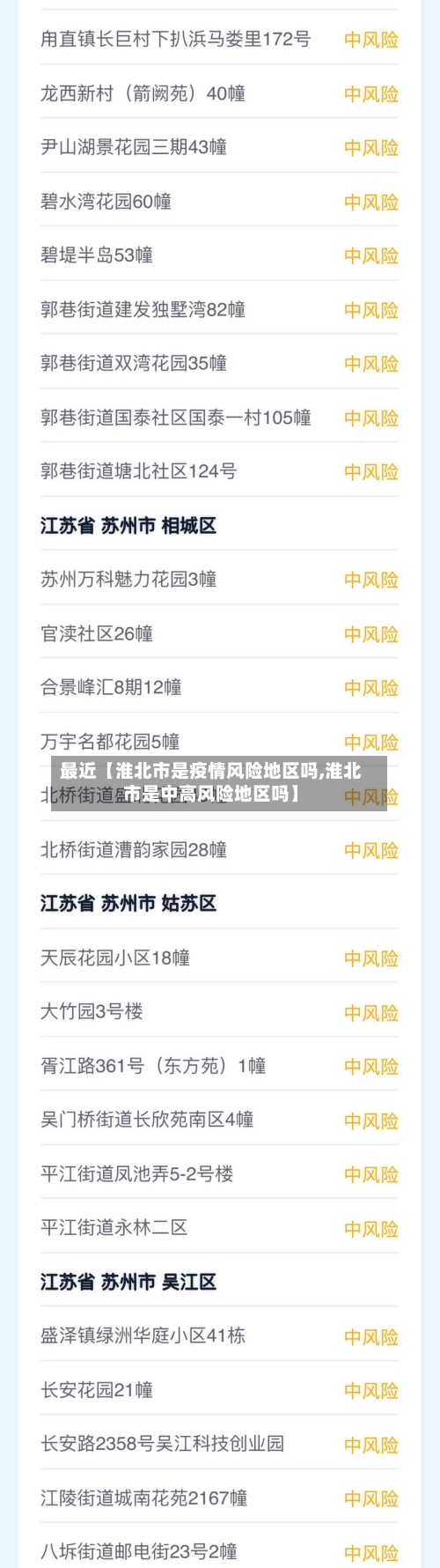 最近【淮北市是疫情风险地区吗,淮北市是中高风险地区吗】-第2张图片