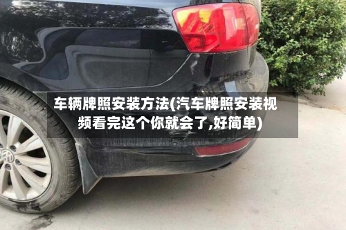 车辆牌照安装方法(汽车牌照安装视频看完这个你就会了,好简单)-第2张图片