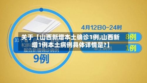 关于【山西新增本土确诊1例,山西新增1例本土病例具体详情是?】-第3张图片