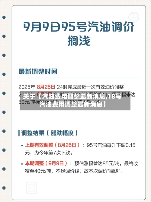 关于【汽油费用调整最新消息,18号汽油费用调整最新消息】-第3张图片