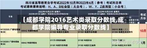 【成都学院2016艺术类录取分数线,成都学院编导专业录取分数线】