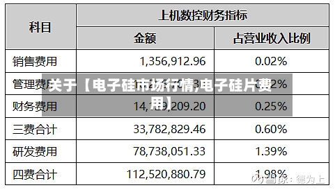 关于【电子硅市场行情,电子硅片费用】