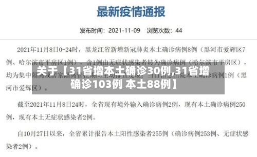 关于【31省增本土确诊30例,31省增确诊103例 本土88例】