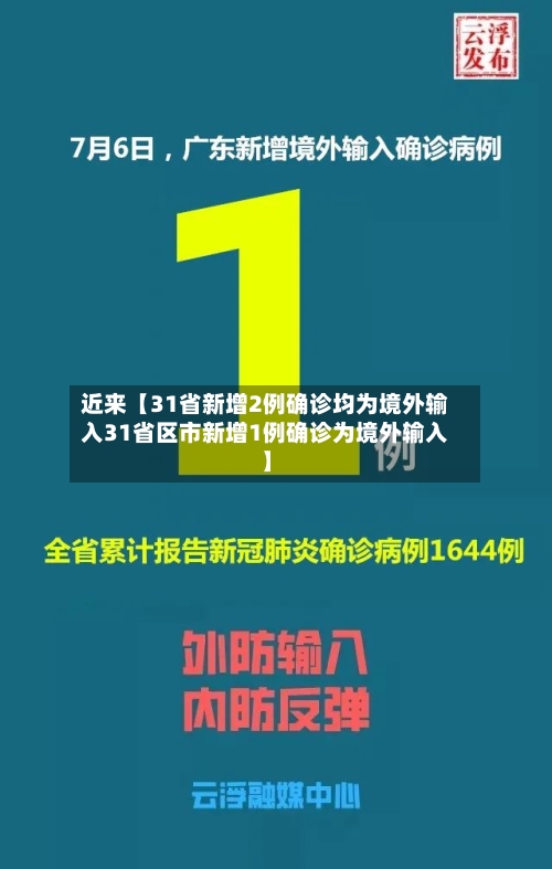 近来【31省新增2例确诊均为境外输入31省区市新增1例确诊为境外输入】-第3张图片