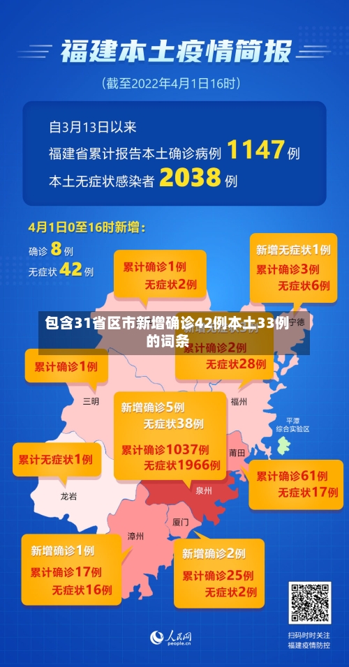 包含31省区市新增确诊42例本土33例的词条
