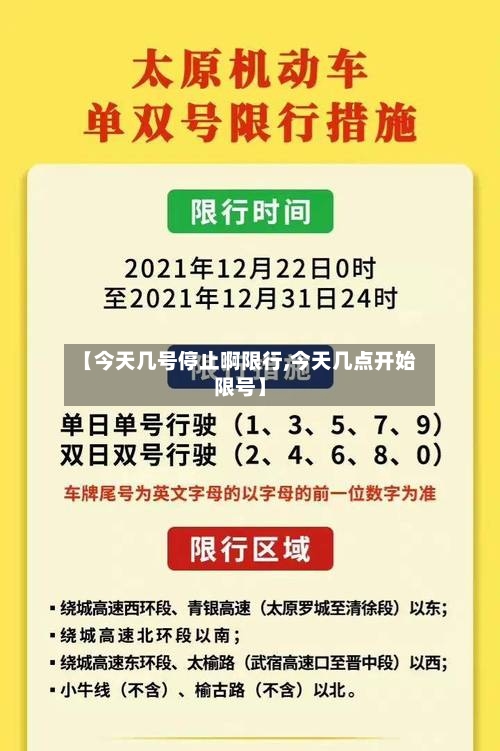 【今天几号停止啊限行,今天几点开始限号】