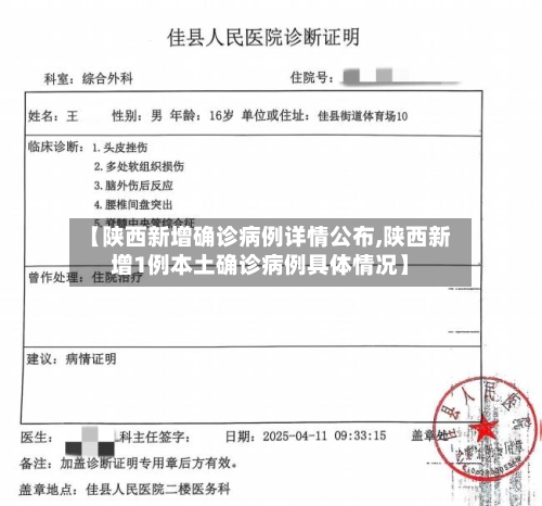 【陕西新增确诊病例详情公布,陕西新增1例本土确诊病例具体情况】