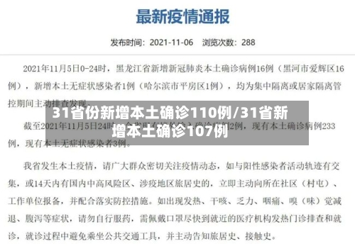 31省份新增本土确诊110例/31省新增本土确诊107例-第2张图片