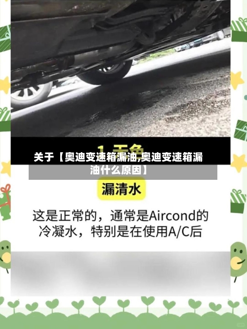 关于【奥迪变速箱漏油,奥迪变速箱漏油什么原因】
