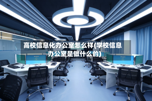 高校信息化办公室怎么样(学校信息办公室是做什么的)