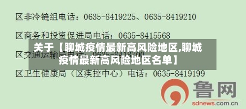 关于【聊城疫情最新高风险地区,聊城疫情最新高风险地区名单】-第2张图片