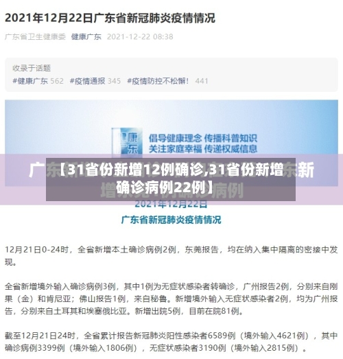 【31省份新增12例确诊,31省份新增确诊病例22例】