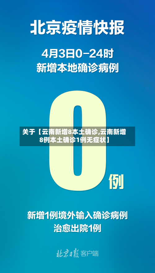 关于【云南新增8本土确诊,云南新增8例本土确诊1例无症状】-第2张图片