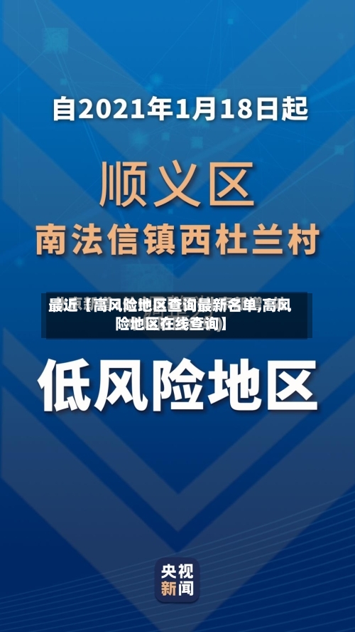 最近【高风险地区查询最新名单,高风险地区在线查询】