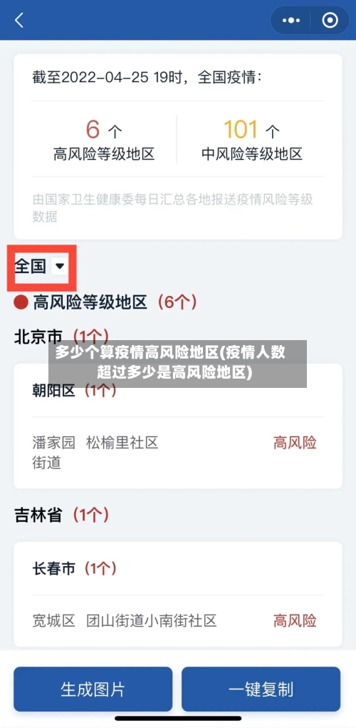 多少个算疫情高风险地区(疫情人数超过多少是高风险地区)