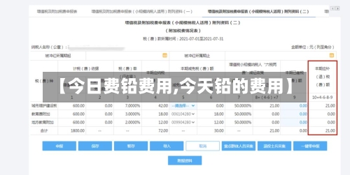 【今日费铅费用,今天铅的费用】-第3张图片