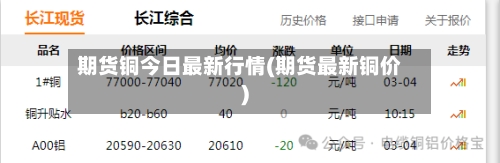 期货铜今日最新行情(期货最新铜价)-第2张图片