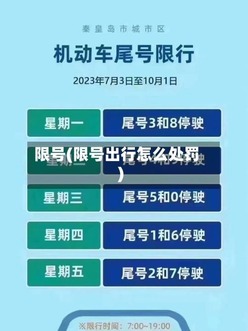 限号(限号出行怎么处罚)