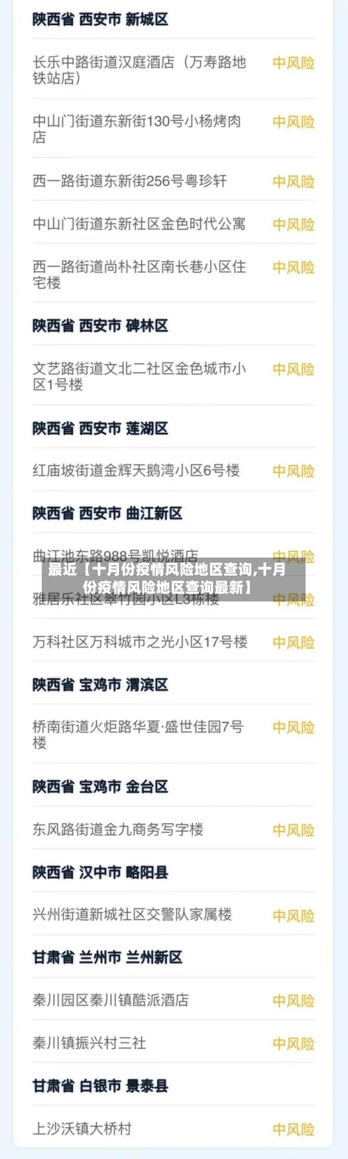 最近【十月份疫情风险地区查询,十月份疫情风险地区查询最新】-第2张图片