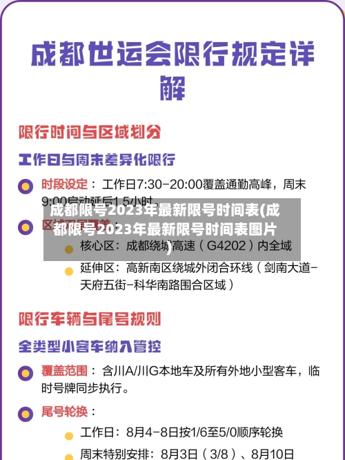 成都限号2023年最新限号时间表(成都限号2023年最新限号时间表图片)