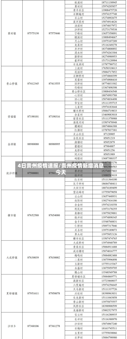 4日贵州疫情速报/贵州疫情新增消息今天-第3张图片